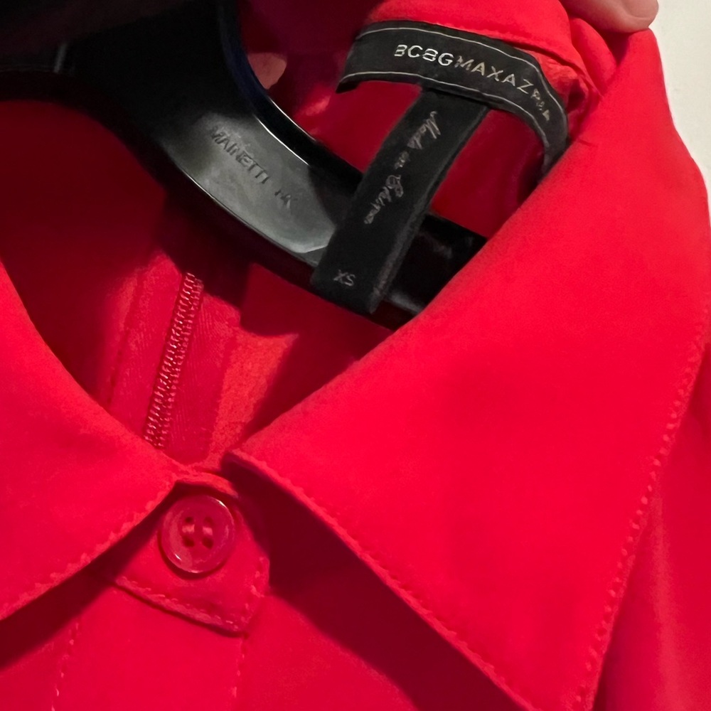 *FLASH SALE*BCBGMAXAZRIA red romper size XS - Picture 8 of 10